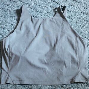 lululemon athletica green long line high neck Sports Bra